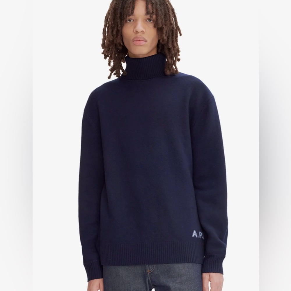 NWT Walter APC sweater jumper wool dark navy